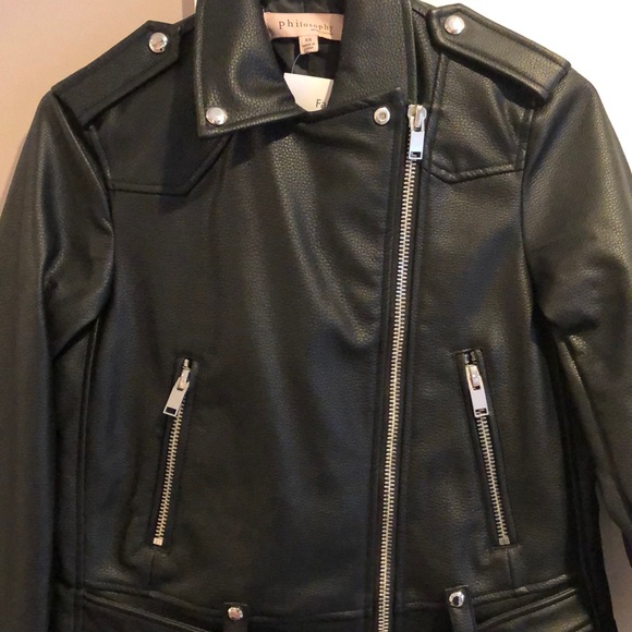 NWT - Philosophy Faux Leather jacket - Picture 2 of 3